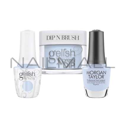 Gelish	Trio Set	Spring 2024 - Lace is More - 523	Sweet Morning Breeze 