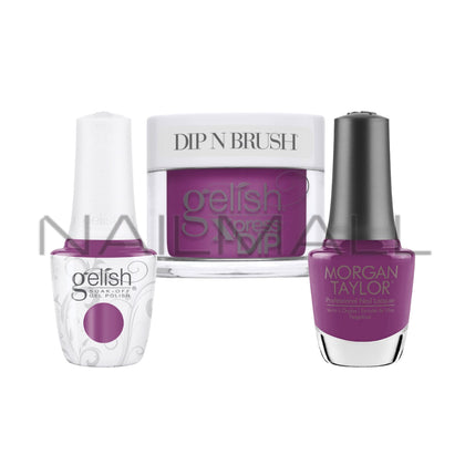 Gelish	Trio Set	Spring 2024 - Lace is More - 527	Very Berry Clean 