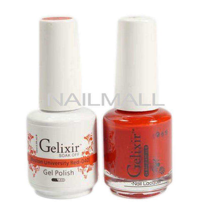 Gelixir - Matching Gel and Nail Lacquer - Boston University Red - #040 nailmall