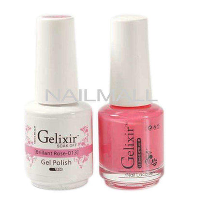 Gelixir - Matching Gel and Nail Lacquer - Brilliant Rose - #013 Duo - Gel & Lacquer Combo