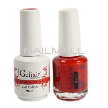 Gelixir - Matching Gel and Nail Lacquer - Candy Apple Red - #043 Duo - Gel & Lacquer Combo