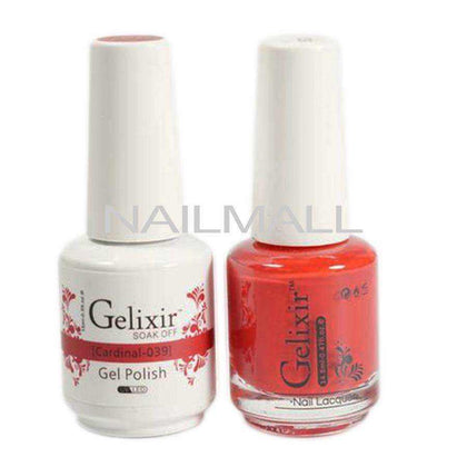 Gelixir - Matching Gel and Nail Lacquer - Cardinal - #039 nailmall