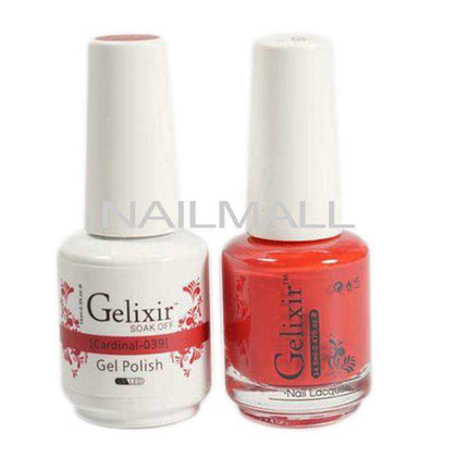 Gelixir - Matching Gel and Nail Lacquer - Cardinal - #039 Duo - Gel & Lacquer Combo