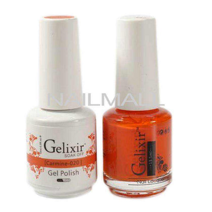 Gelixir - Matching Gel and Nail Lacquer - Carmine - #020 Duo - Gel & Lacquer Combo