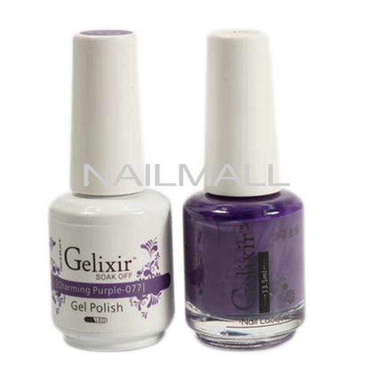 Gelixir - Matching Gel and Nail Lacquer - Charming Purple - #077 Duo - Gel & Lacquer Combo