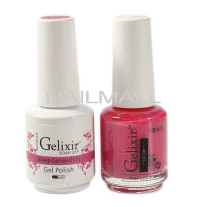 Gelixir - Matching Gel and Nail Lacquer - Deep Cerise - #017 nailmall