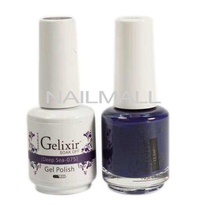 Gelixir - Matching Gel and Nail Lacquer - Deep Sea - #075 nailmall