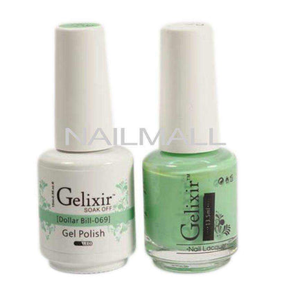 Gelixir - Matching Gel and Nail Lacquer - Dollar Bill - #069 nailmall