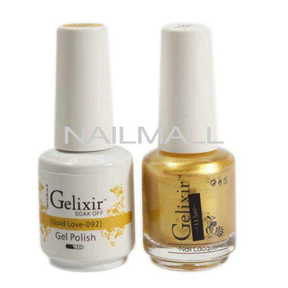 Gelixir - Matching Gel and Nail Lacquer - Gold Love - #092 Duo - Gel & Lacquer Combo