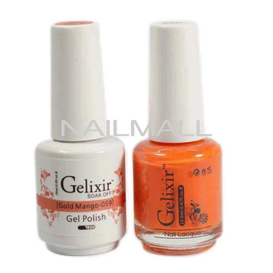 Gelixir - Matching Gel and Nail Lacquer - Gold Mango - #059 Duo - Gel & Lacquer Combo