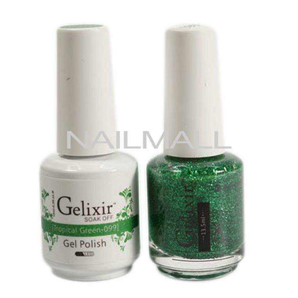 Gelixir - Matching Gel and Nail Lacquer - Green Fairly - #099 nailmall