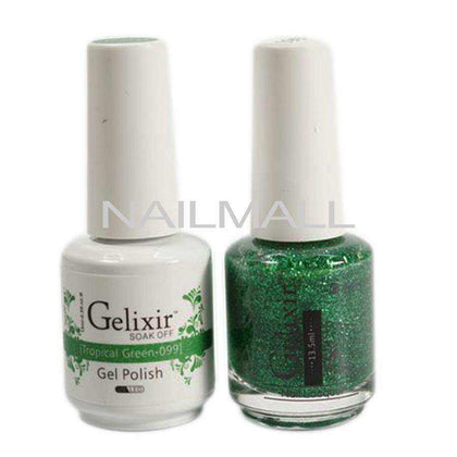 Gelixir - Matching Gel and Nail Lacquer - Green Fairly - #099 Duo - Gel & Lacquer Combo