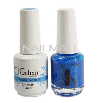 Gelixir - Matching Gel and Nail Lacquer - Jewelry Blue - #082 Duo - Gel & Lacquer Combo