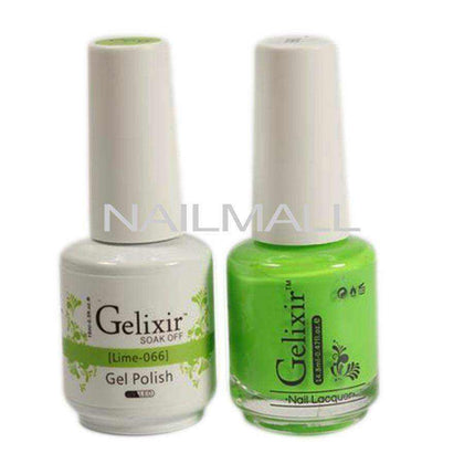 Gelixir - Matching Gel and Nail Lacquer - Lime - #066 nailmall