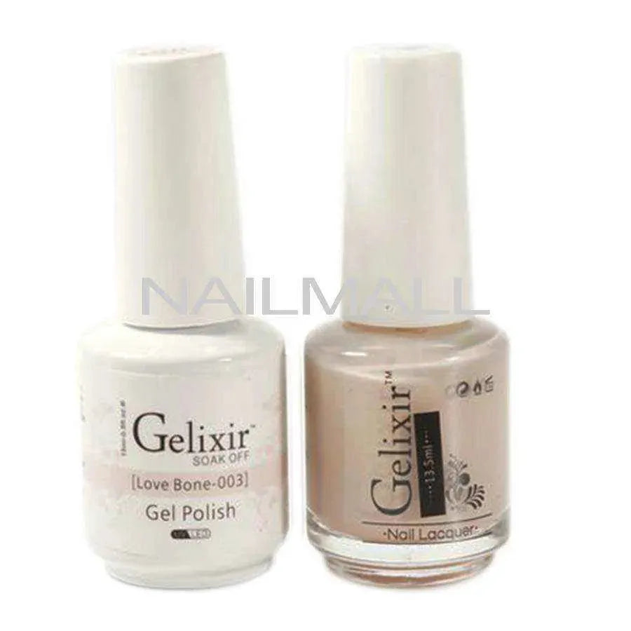 Gelixir - Matching Gel and Nail Lacquer - Love Bone - #003 Duo - Gel & Lacquer Combo
