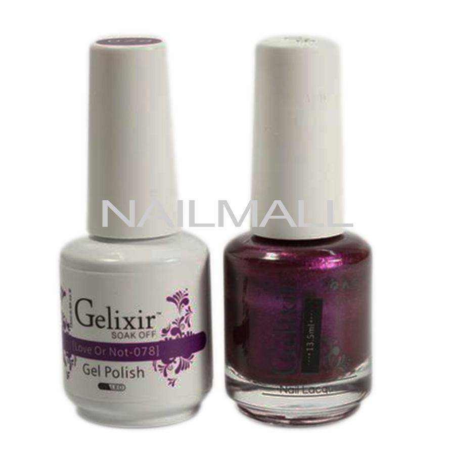 Gelixir - Matching Gel and Nail Lacquer - Love or Not - #078