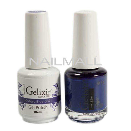 Gelixir - Matching Gel and Nail Lacquer - Oxford Blue - #087 nailmall