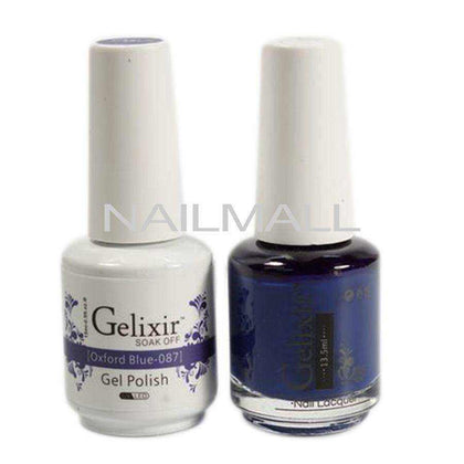 Gelixir - Matching Gel and Nail Lacquer - Oxford Blue - #087 Duo - Gel & Lacquer Combo