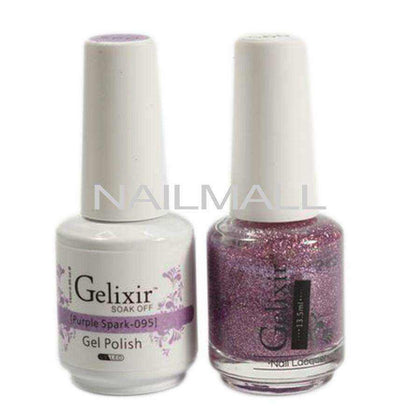 Gelixir - Matching Gel and Nail Lacquer - Purple Spark - #095 nailmall