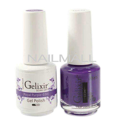 Gelixir - Matching Gel and Nail Lacquer - Royal Purple - #030 Duo - Gel & Lacquer Combo