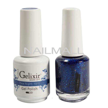 Gelixir - Matching Gel and Nail Lacquer - Sea Night - #101 Duo - Gel & Lacquer Combo