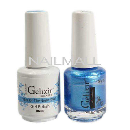 Gelixir - Matching Gel and Nail Lacquer - Sea Of Night - #081 nailmall