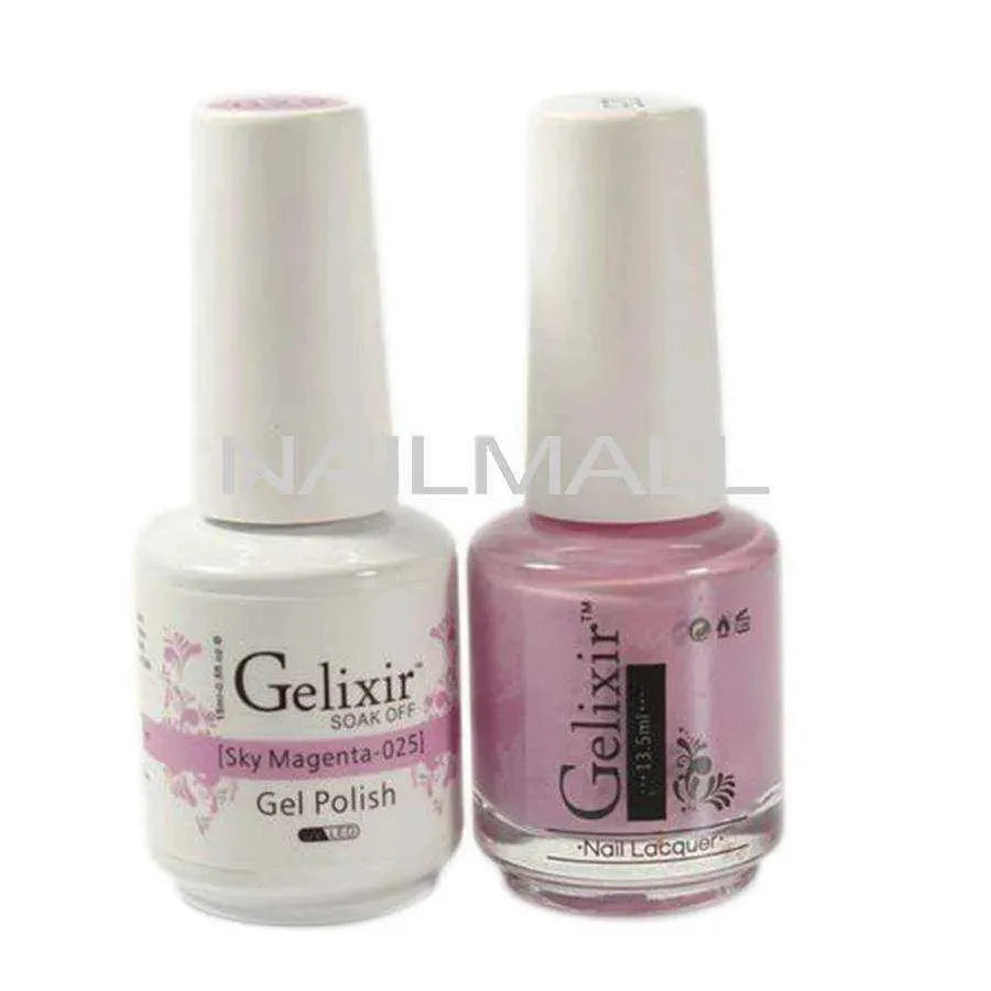 Gelixir - Matching Gel and Nail Lacquer - Sky Magenta - #025 Duo - Gel & Lacquer Combo