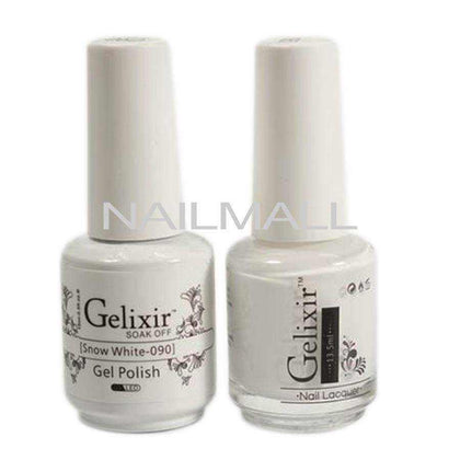 Gelixir - Matching Gel and Nail Lacquer - Snow White - #090 Duo - Gel & Lacquer Combo