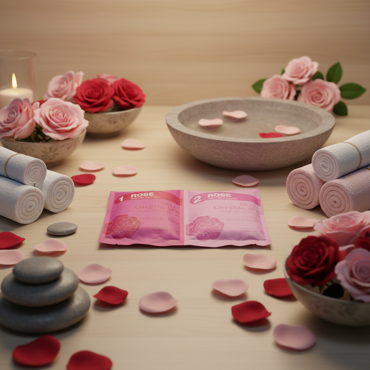 Biomax Gelli Crystal Spa Pedicure Set – Luxury 2-Step Foot Soak (Multiple Scents)