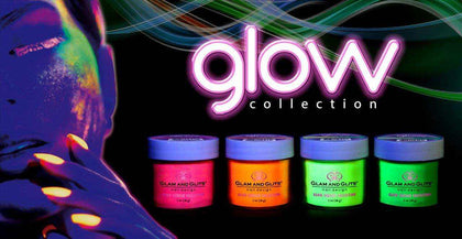 Glam and Glits Acrylic Powder - Glow Collection (GL2001-GL2048) - 48 Shades Glow Acrylic Powder