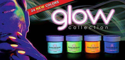 Glam and Glits Acrylic Powder - Glow Collection (GL2025 - GL2048) - 24 Shades Glow Acrylic Powder