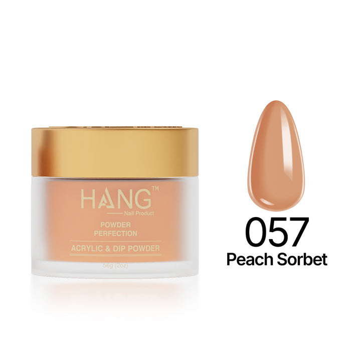 057 Peach Sorbet - Moonlight Dip Powder- Hang Nail Product Dip Powder
