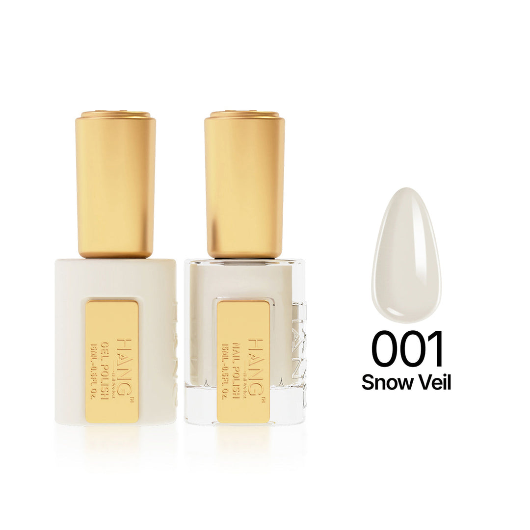 001 Snow Veil - Moonlight Duo - Hang Nail Product Duo Matching Set