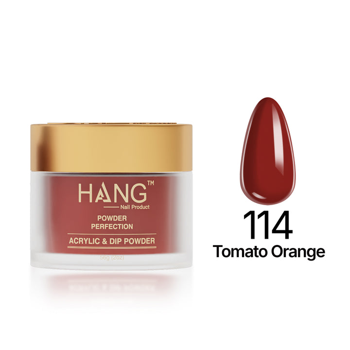 114 Tomato Orange - Moonlight Dip Powder- Hang Nail Product Dip Powder