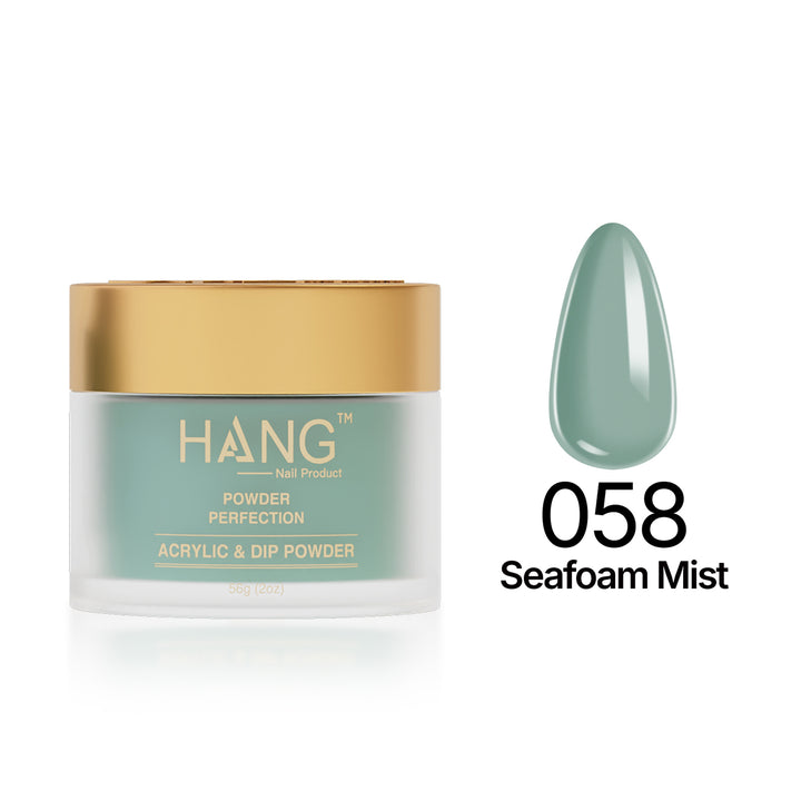 058 Seafoam Mist - Moonlight Dip Powder- Hang Nail Product Dip Powder