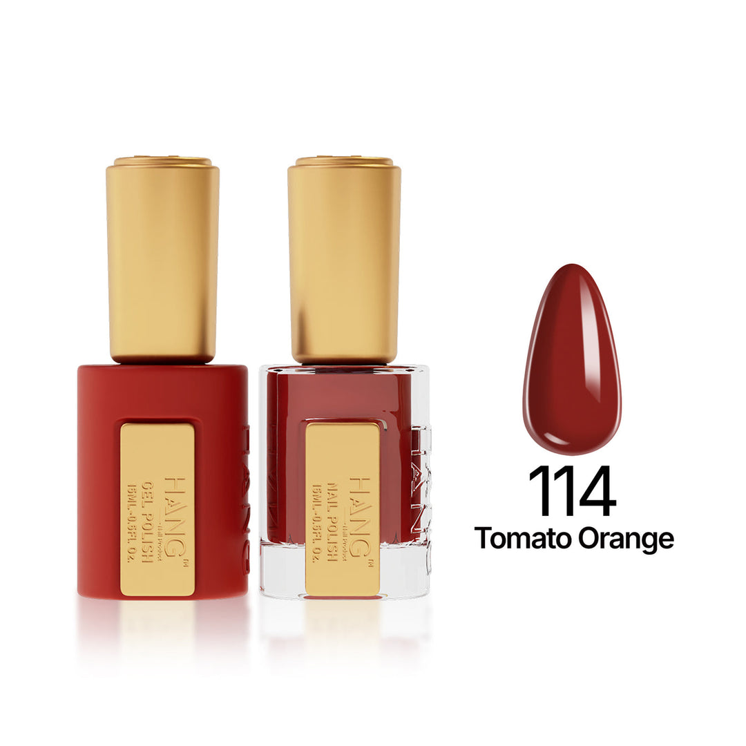 114 Tomato Orange - Moonlight Duo - Hang Nail Product Duo Matching Set