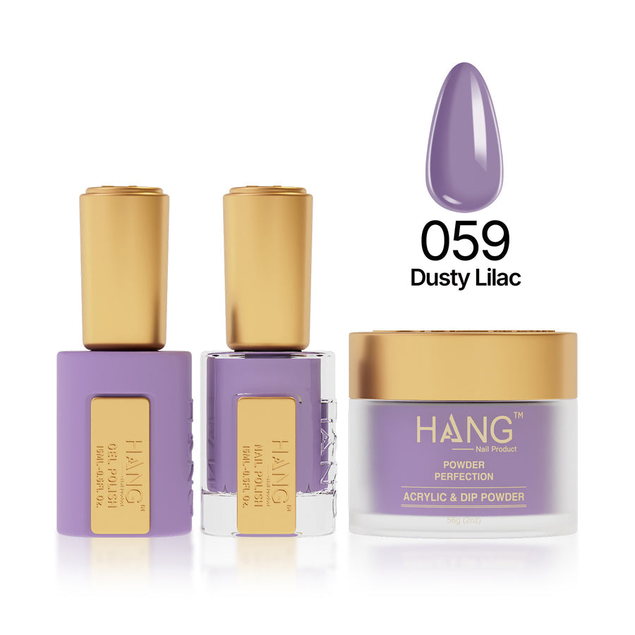 059 Dusty Lilac - Moonlight Trio - Hang Nail Product Trio Matching Set
