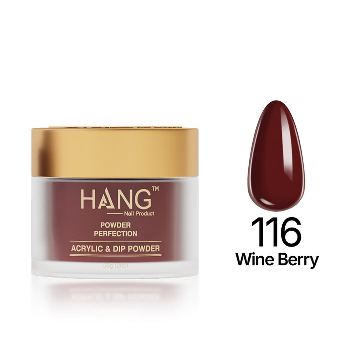 116 Wine Berry - Moonlight Dip Powder- Hang Nail Product Dip Powder