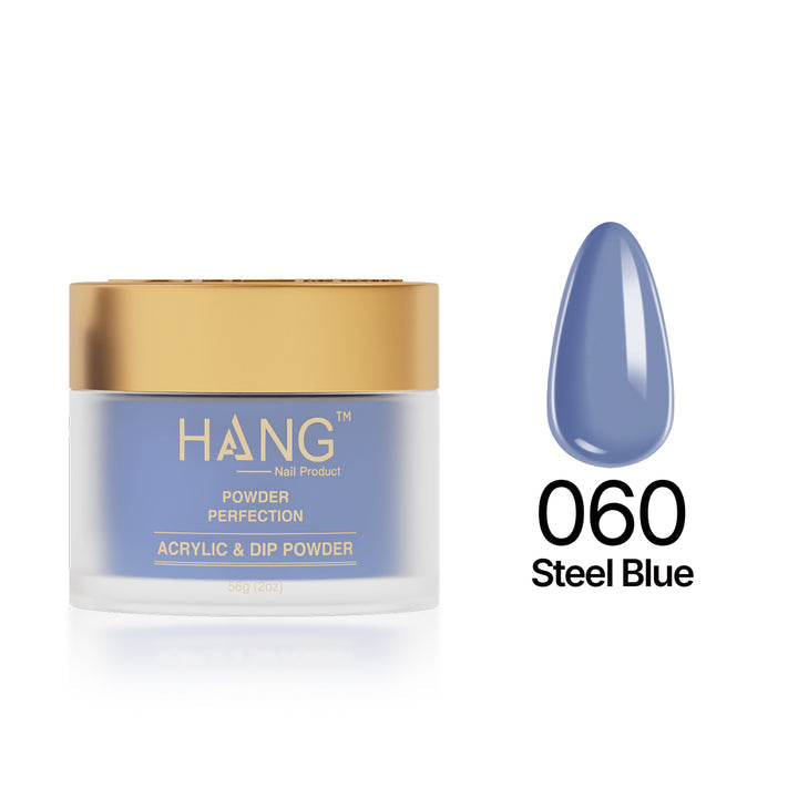 060 Steel Blue - Moonlight Dip Powder- Hang Nail Product Dip Powder