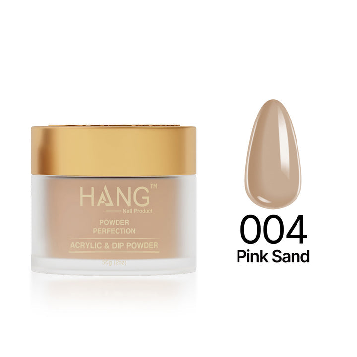 004 Pink Sand - Moonlight Dip Powder- Hang Nail Product Dip Powder