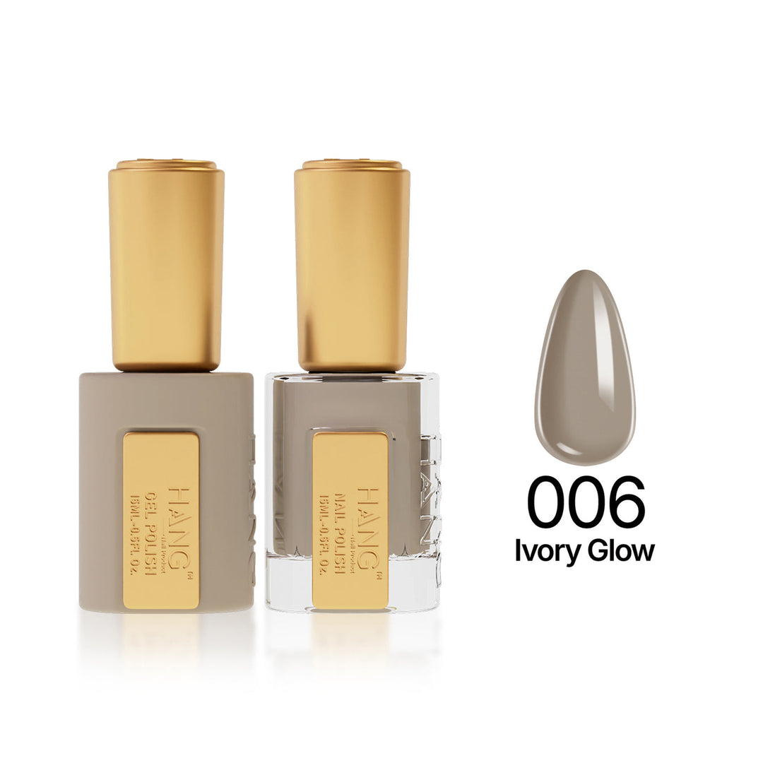 006 Ivory Glow - Moonlight Duo - Hang Nail Product Duo Matching Set