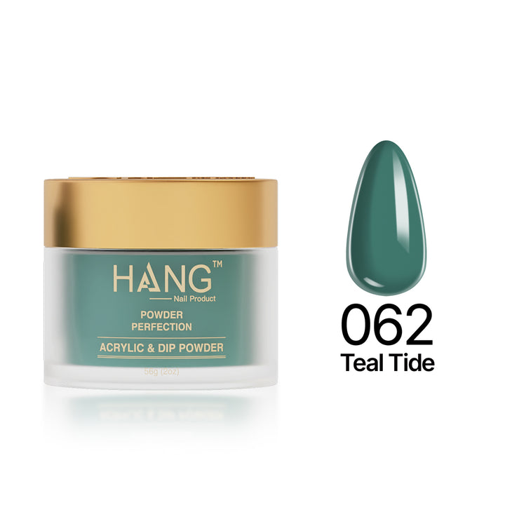 062 Teal Tide - Moonlight Dip Powder- Hang Nail Product Dip Powder