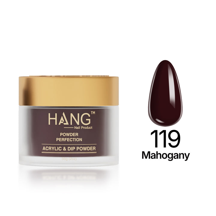119 Mahogany - Moonlight Dip Powder- Hang Nail Product Dip Powder