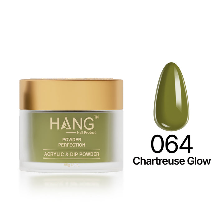 064 Chartreuse Glow - Moonlight Dip Powder- Hang Nail Product Dip Powder