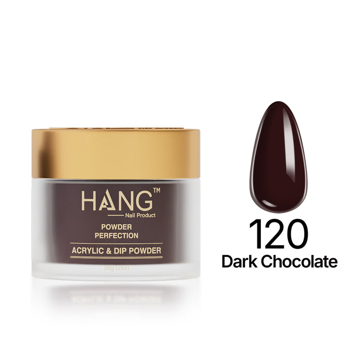120 Dark Chocolate - Moonlight Dip Powder- Hang Nail Product Dip Powder