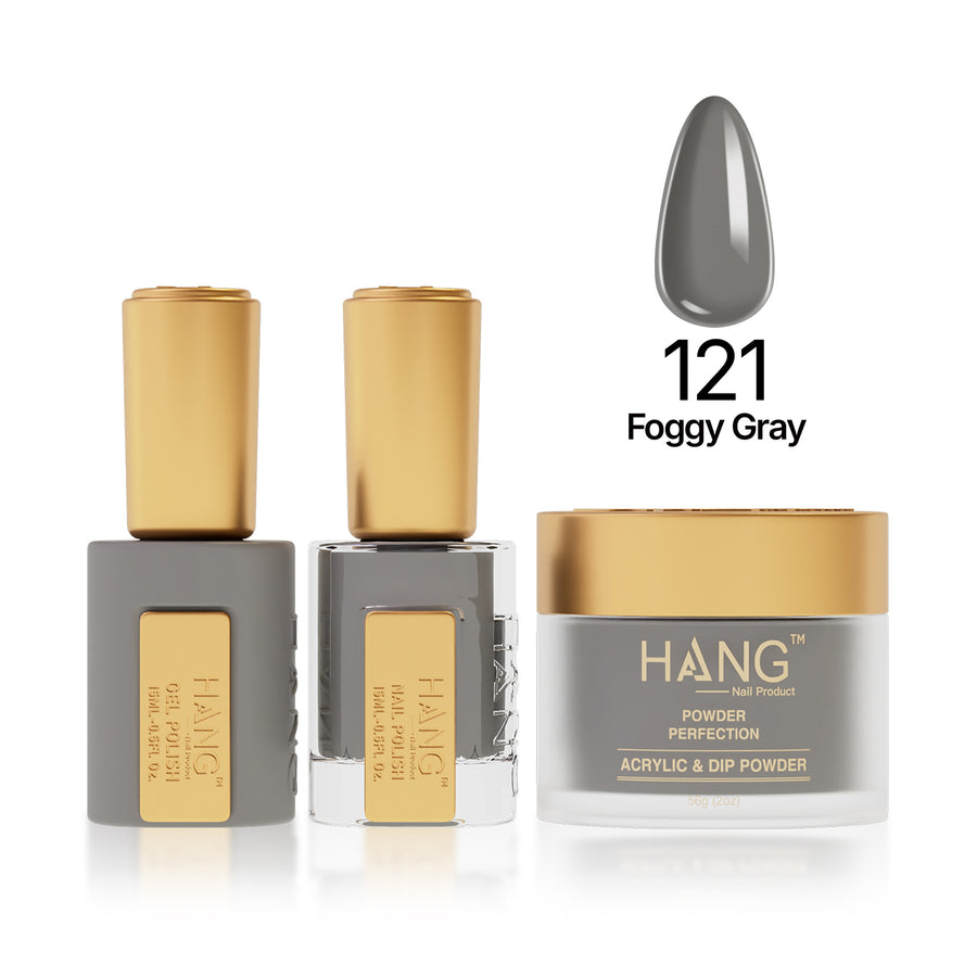 121 Foggy Gray - Moonlight Trio - Hang Nail Product Trio Matching Set
