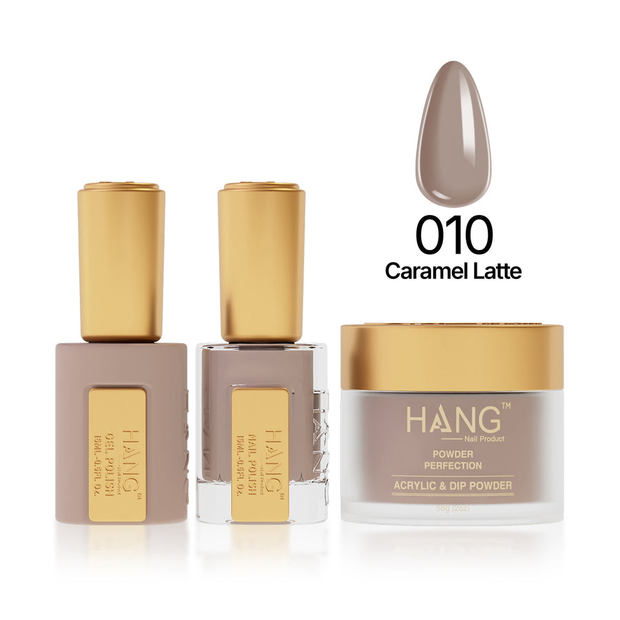010 Caramel Latte - Moonlight Trio - Hang Nail Product Trio Matching Set