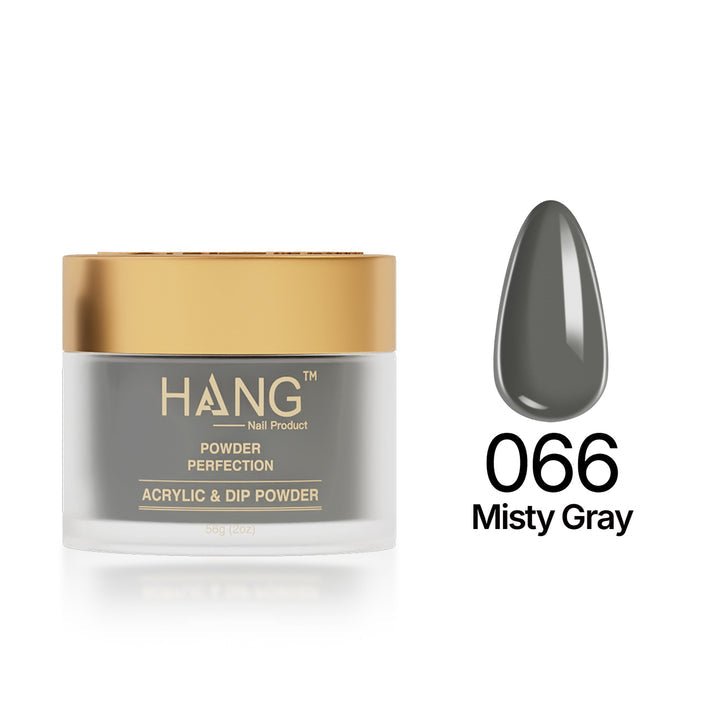 066 Misty Gray - Moonlight Dip Powder- Hang Nail Product Dip Powder