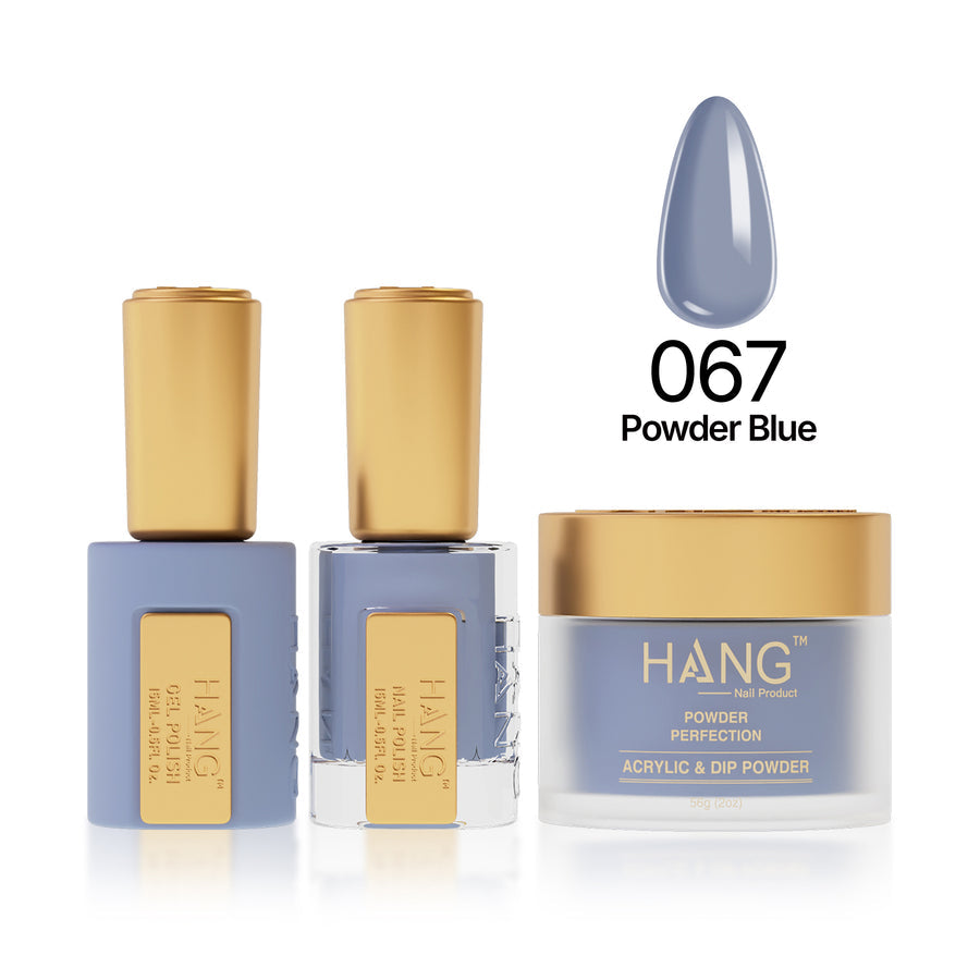 067 Powder Blue - Moonlight Trio - Hang Nail Product Trio Matching Set