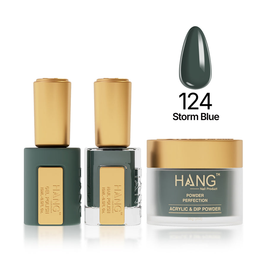 124 Storm Blue - Moonlight Trio - Hang Nail Product Trio Matching Set
